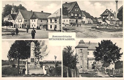 AK-Huehnerwasser-Marktplatz-Kriegerdenkmal-Ortspartie-mit-Gebaeudeansicht.jpg